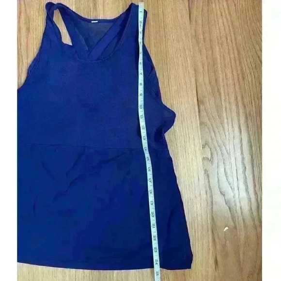 Lululemon Athletica Fast as Light 2 in 1 Athletic Tank Sports Bra Blue Size M - Picture 7 of 7